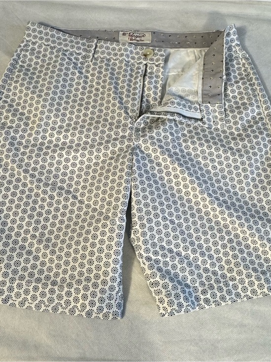 Original Penguin Other - Original Penguin Munsingwear Golf Shorts Men’s White Blue Geometric size L